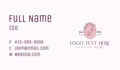 Beauty Nail Art Emblem Business Card Image Preview