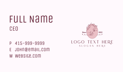 Beauty Nail Art Emblem Business Card Image Preview