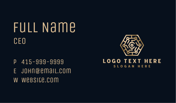Cryptocurrency Blockchain Technology Business Card Design Image Preview