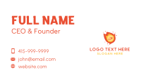 Naughty Fire Mascot Business Card Image Preview