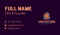 Door Entrance Stained Glass Business Card Preview