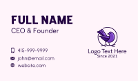 Perched Purple Sparrow  Business Card Image Preview