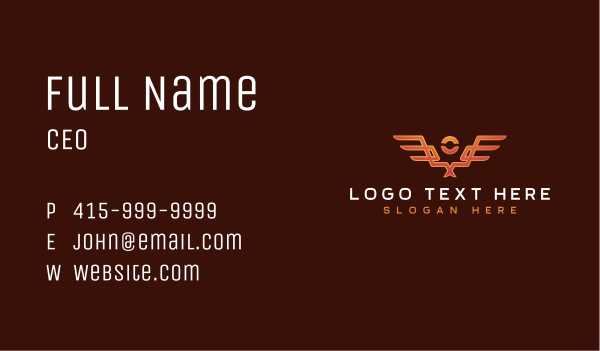 Guardian Angel Wings Business Card Design Image Preview