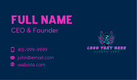Neon Truck Flame Business Card Image Preview