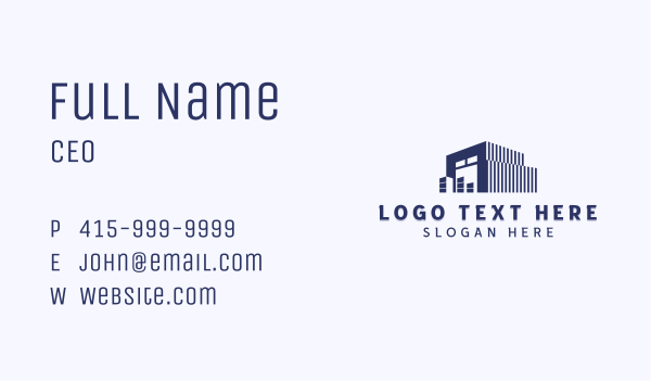 Storage Warehouse Factory Business Card Design Image Preview