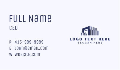 Storage Warehouse Factory Business Card Image Preview