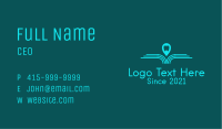 Blue Dental Navigation  Business Card Image Preview