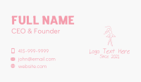 Pink Ballet Dancer Business Card Image Preview