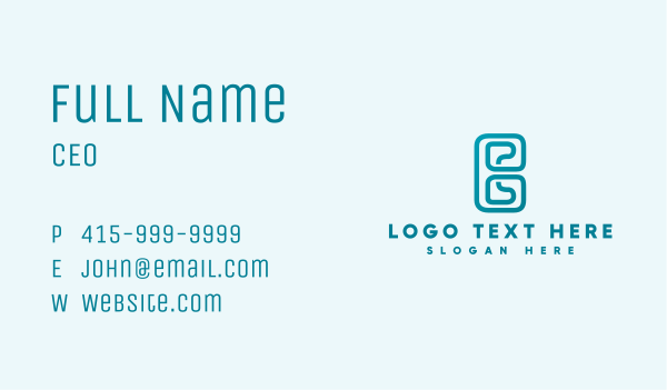 Corporate Business Letter B Business Card Design Image Preview