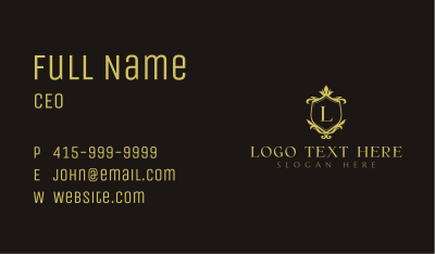 Luxury Decorative Shield Business Card Image Preview