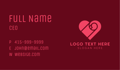 Heart Carpet Textile Business Card Image Preview