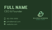 Gardening Leaf Letter S  Business Card Image Preview