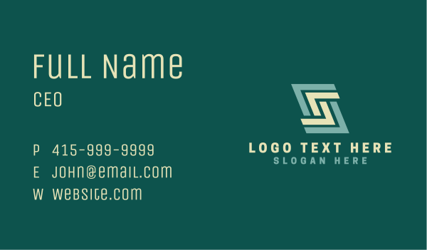 Modern Firm Letter S Business Card Design Image Preview