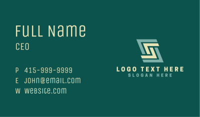 Modern Firm Letter S Business Card Image Preview