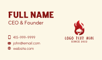 Kitchen Fire Restaurant Business Card Image Preview