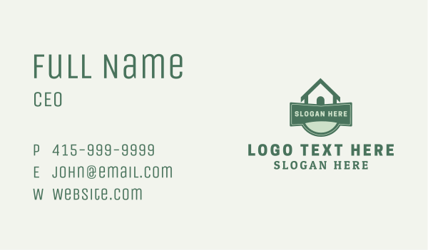 Residential Real Estate Business Card Design Image Preview