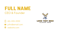 Deer Gentleman Suit Business Card Design