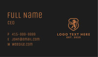 Medieval Beast Sword Shield Business Card Image Preview