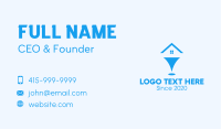 Blue Housing Locator Business Card Image Preview