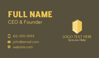 Golden Construction Tower Business Card Image Preview