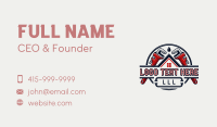 Repairman Wrench Plumbing Business Card Preview
