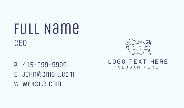 Tooth Oral Hygiene Business Card Design Image Preview