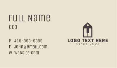 Piano Instrument Tag Business Card Image Preview