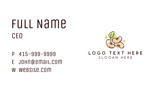 Soy Bean Food Seed Business Card Design Image Preview