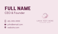 Pedicure Nail Floral Business Card Image Preview