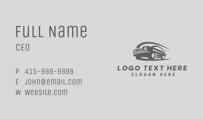 Vintage Car Speed Business Card Image Preview