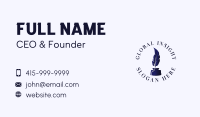 Quill Feather Ink Business Card Image Preview