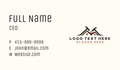 House Carpentry Repair Business Card Image Preview