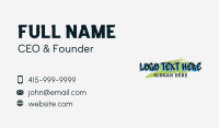 City Graffiti Wordmark Business Card Image Preview