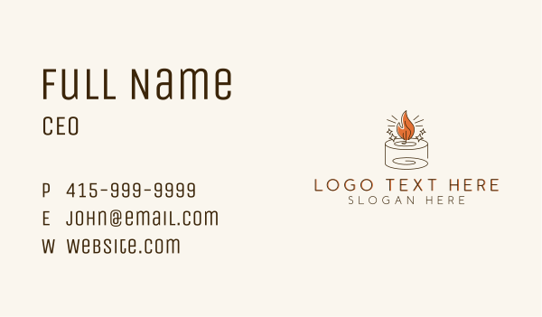 Candle Light Decor Business Card Design Image Preview