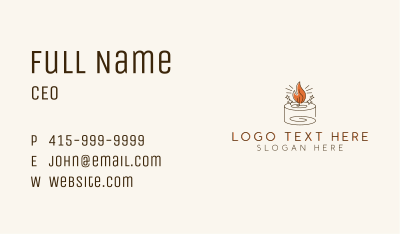 Candle Light Decor Business Card Image Preview