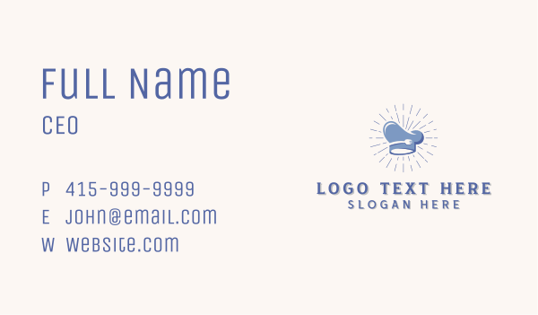 Toque Chef Hat Business Card Design Image Preview