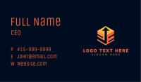 Delivery Arrow Box Business Card Image Preview