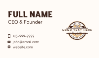 Builder Hammer Carpentry Business Card Image Preview