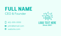 Teal Snare Drum  Business Card Image Preview