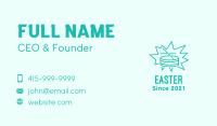 Teal Snare Drum  Business Card Image Preview