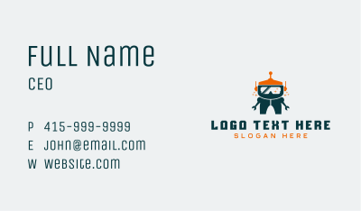 Robotics Video Game Bot Business Card Image Preview