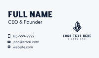 Medieval Knight Helmet Business Card Design