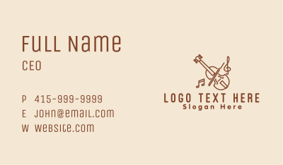 Violin Classic Music Business Card Image Preview