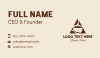 Triangle Hot Coffee  Business Card Design