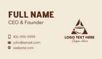 Triangle Hot Coffee  Business Card Image Preview