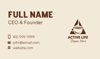 Triangle Hot Coffee  Business Card Image Preview