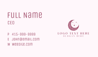 Floral Moon Wellness Business Card Image Preview
