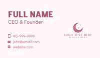 Floral Moon Wellness Business Card Preview