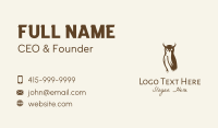 Brown Owl Bird Business Card Image Preview