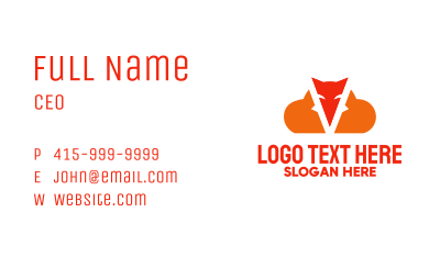 Fox Cloud Business Card Image Preview